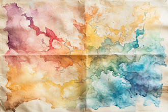 design watercolor wedding map