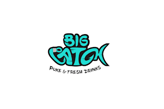 design unique big catch poke logo