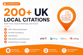 provide 200 manual UK local citations