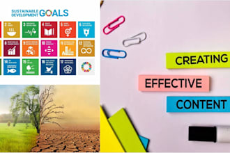 write technical research articles on sustainability