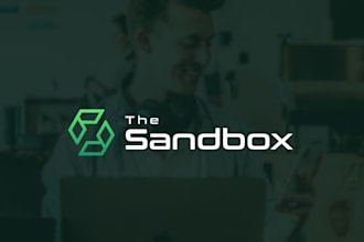 do a custom minimalist sandbox mobile tech logo design