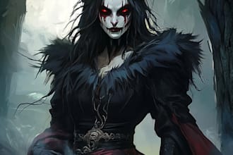 make a stunning horror character art