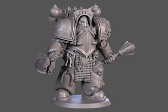 sculpt and paint 40k 3d warhammer and miniatures on zbrush