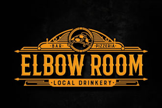 create a vintage creative bar and restaurant logo design