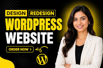design or redesign a professional wordpress website with elementor