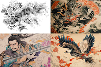 create unique japanese tattoo design