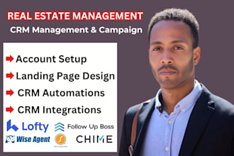 setup lofty crm real estate lofty crm website follow up boss chime