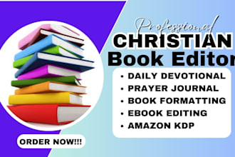 edit format daily devotional christian ebook design prayer journal for kdp
