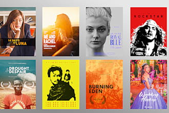 design professional movie posters using dramatic composition