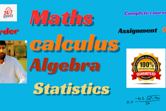 help in maths, calculus, statistics, algebra, maths test and precalculus
