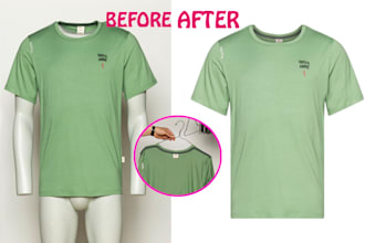do professional ghost mannequin, neck joint, and apparel photo editing service