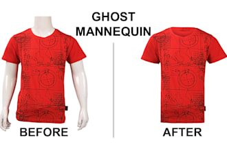 do professional ghost mannequin, neck joint, and apparel photo editing service