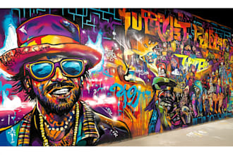 create custom graffiti art designs murals and wall arts