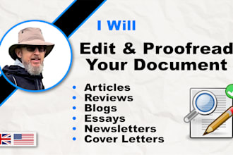 proofread and line edit your document