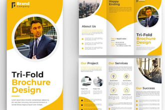 design bifold and trifold brochure, booklet , product catalog, newsletter design