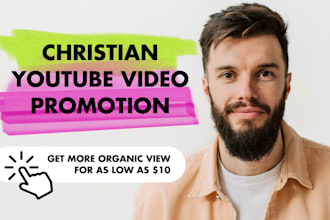promote your christian and gospel youtube video to large audience