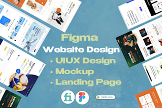 do figma web uiux design ,mockup,landing web page figma