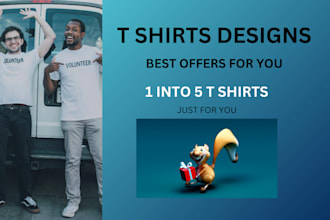 do awesome cartoons and custom typography t shirts and other