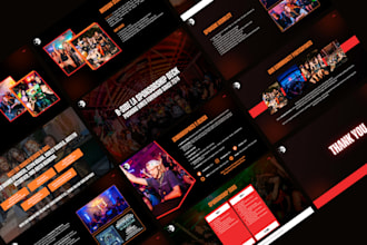 design premium sponsorship decks for music artists and entertainment brands