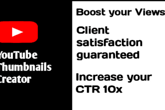 design attractive you tube thumbnails to increase  views