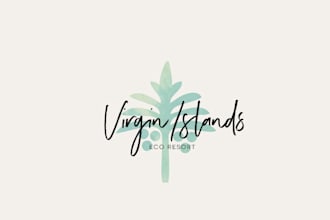design an elegant watercolor and feminine logo