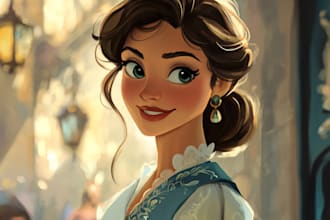 draw your portrait in disney style