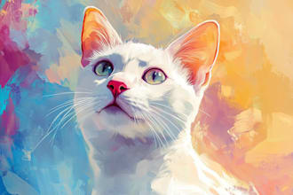 draw a cute disney style pet portrait