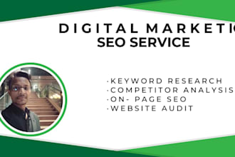 do SEO for doctors, lawyers, plumbing, roofing, saloon, and fitness service,