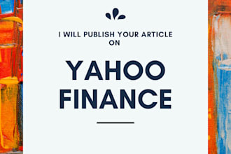 distribute your press release on yahoo finance
