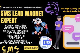 generate SMS leads on forex, crypto, lead magnet, options trading, real estate