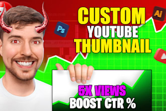 make clickable catchy  thumbnails to boost your CTR