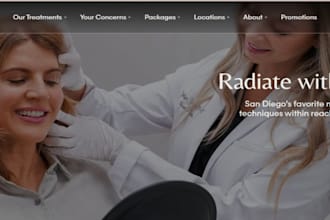 medical healthcare website, botox, iv therapy, medical spa website med spa leads
