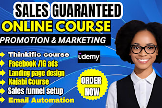 do online course promotion, ebook marketing, udemy marketing, sales funnel