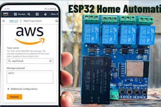 develop full iot app with ble flutter, esp32, raspberry pi, lora, mqtt and AWS