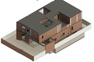 create a 3d bim model in revit along with construction drawings