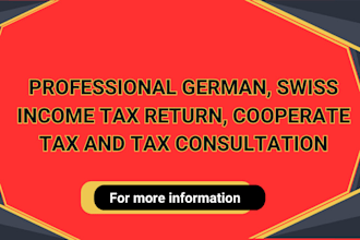 german, swiss income tax return, cooperate tax and tax consultation
