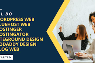 create wordpress responsive hostinger website design godaddy bluehost design