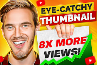 design catchy youtube thumbnail