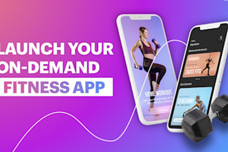 develop fitness app, workout app, gym app and mobile app for android and ios