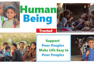 do a hepling desk for poor peoples so, support with me poors