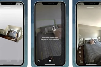 develop augmented reality app with lidar scanning, webar, 3d camera integration