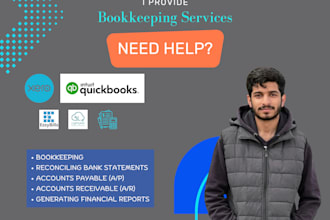 do accounting, bookkeeping, bank reconciliation on qbo and xero