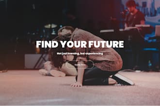 modern church website, charity website, ministry website, church flyer