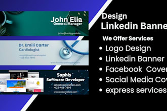 design a professional linkedin banner facebook youtube cover