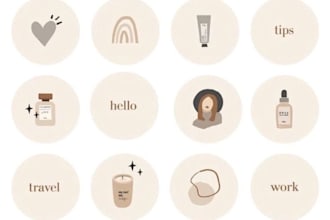 design instagram story highlights cover icons