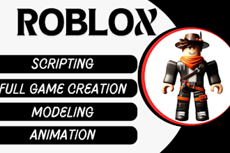 develop roblox full game, full game creation including map scripts and animation