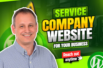 make a responsive service company website for your business