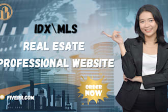 build a real estate website with idx mls, landing page with wordpress