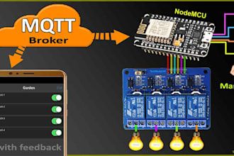 build iot projects, android IOS app for arduino, esp32 esp8266 nrf52