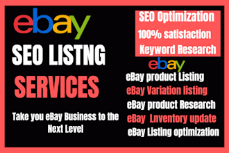 do ebay amazon listing seo sales template optimization pictures creation
